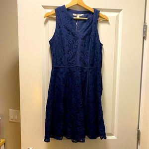 Navy lace dress